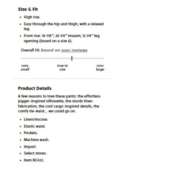 J. Crew Tie-waist linen-blend cargo pant 16 - Picture 7 of 8